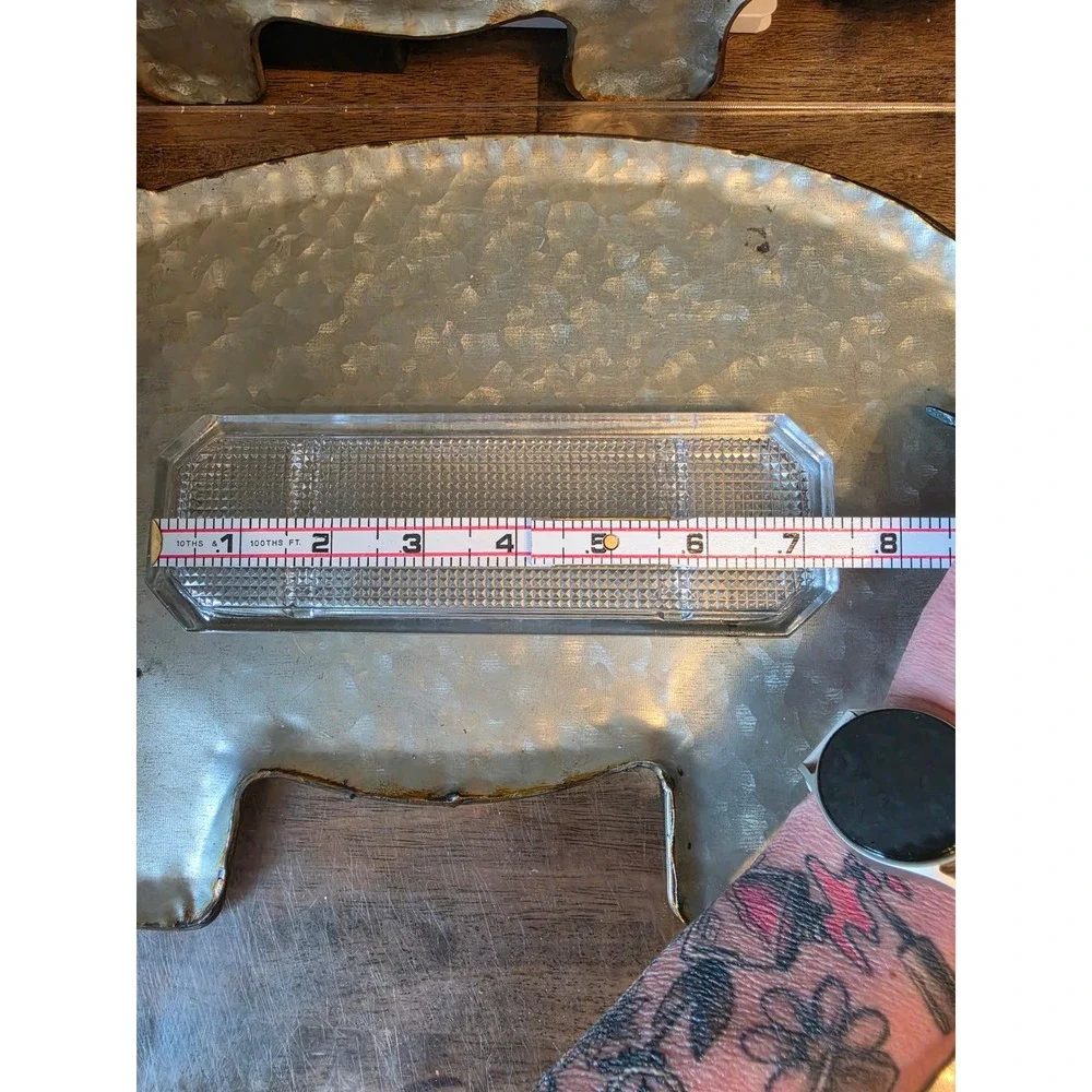 Vintage glass desk tray